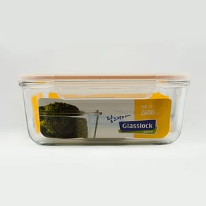 GLASSLOCK CLASSIC AIRTIGHT TEMPERED FOOD CONTAINER - SQUARE - 2600 ML, Leak Proof, BPA Free, Microwave & Freezer Safe & Airtight image 4