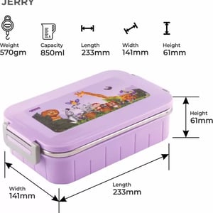 Dubblin Jerry Lunch Box, Stylish & Compact Lunch Box, Keeps Food Fresh, Ideal for School image 2