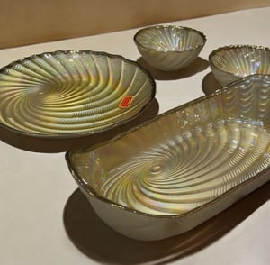 Crystal Handmade 10 pcs Snack Set, Premium Snack Set for Exclusive Hosting and Gifting – Gold