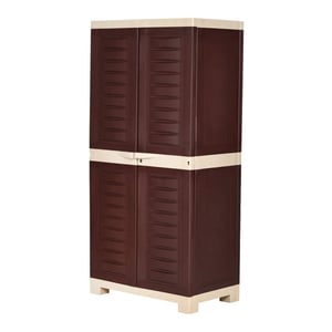 Supreme Fusion 2 Cupboard,  Multi-Purpose Plastic Storage Cabinet, Durable, Easy-to-Clean & Ideal for Bedroom, Office & Utility Spaces image 3