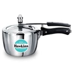 Hawkins Tri-Ply Stainless Steel 2.5 Liters Pressure Cooker (HSST25), Ideal for 2-3 People