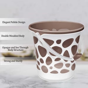 Milton Duplex Bucket, 25 Litres, Stylish & Sturdy Bucket for everyday use image 3