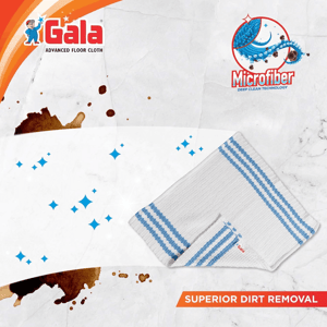 Gala Microfibre Mop (Pack of 1) | Lint-Free Wet & Dry Floor Cleaning, Highly Absorbent, Quick-Dry image 3