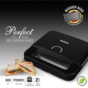 Havells Perfect Fill Plus 2 Slice Sandwich Grill, 800 watts, 2 years Warranty image 2