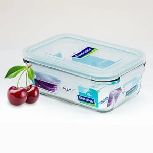 GLASSLOCK CLASSIC AIRTIGHT TEMPERED FOOD CONTAINER - 715 ML, Leak Proof, BPA Free, Microwave & Freezer Safe & Airtight
