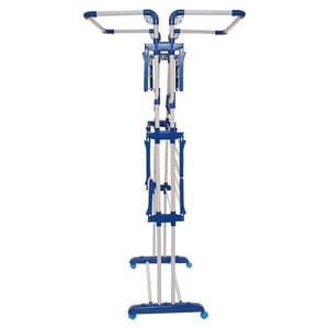 Cipla Plast Jumbo King Foldable Cloth Drying Stand, Heavy-Duty Design with Anti-Corrosion Coating,  Ideal for Balconies & Compact Spaces image 4