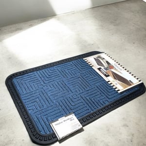 Saprose Mighty Outdoor mat, 40cms x 60 cms - Dark Blue