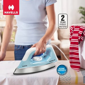 Havells Hawk Dry Iron 1100 Watts, Heavy-weight iron, 2 years warranty image 3