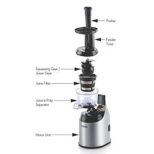 Borosil Health Pro Cold Press Slow Juicer – 200W, High Nutrition Retention with Masticating Technology, Easy to Clean, 2-Year Warranty image 3