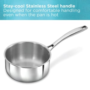 Hawkins Pro 2.5 Litre Sauce Pan, Triply Sauce Pan with Stainless Steel Handle and Stainless Steel Lid, Silver (PSSP25S) image 7