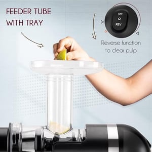 Borosil NutriRich Cold Press Juicer – 200W, 85 RPM Slow Juicing, Masticating Technology for Maximum Nutrition, 2-Year Warranty image 7