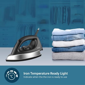 Philips Dry Iron with Heavy Soleplate 1000 Watts - GC181/80, 2 years warranty