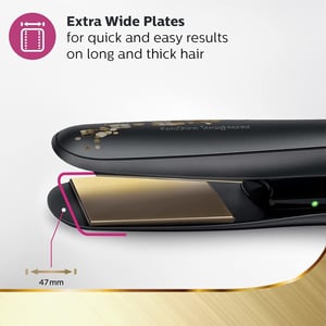 Philips BHS736/00 Kerashine Titanium Wide Plate Straightener with SilkProtect Technology, 2 Years Warranty image 6