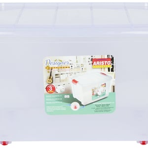 Aristo Plastic Multipurpose Rectangular Storage and Toy Box with Lid - 45 Litres