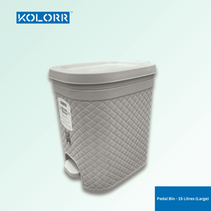 Kolorr Pedal Bin - Large, Inside Bucket, 15 Litres Capacity - Dark Gray