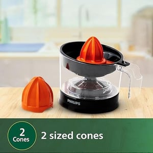 Philips Citrus Press Juicer 25 Watt 0.5 Ltr Transparent - HR2788/00, 2 years warranty image 4