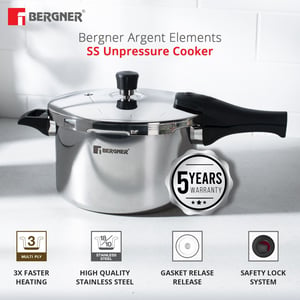Bergner Tri-Ply Pressure Cooker (3.5 Litres) image 2