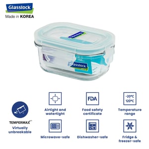GLASSLOCK CLASSIC AIRTIGHT TEMPERED FOOD CONTAINER,150 Ml, Leak Proof, BPA Free, Microwave & Freezer Safe & Airtight image 3