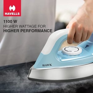 Havells Hawk Dry Iron 1100 Watts, Heavy-weight iron, 2 years warranty image 5