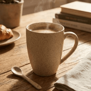 Tatva Ceramic Spotted Mug, 1N 300 ml Ceramic Mug Ideal for Tea & Coffee - Yellow