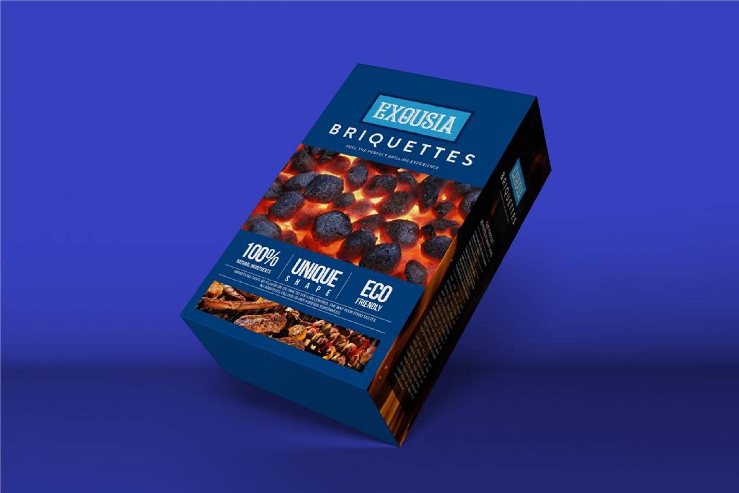 Napoleon Coconut Shell Charcoal Briquettes - 5Kg, Smokeless Eco Friendly Coal for BBQs