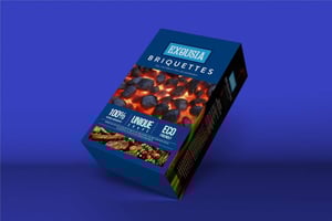 Napoleon Coconut Shell Charcoal Briquettes - 5Kg, Smokeless Eco Friendly Coal for BBQs