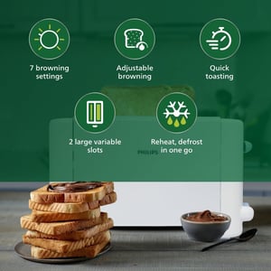 Philips 2-Slice Pop-up Toaster 800 Watts - HD4815/28, 2 years warranty image 5