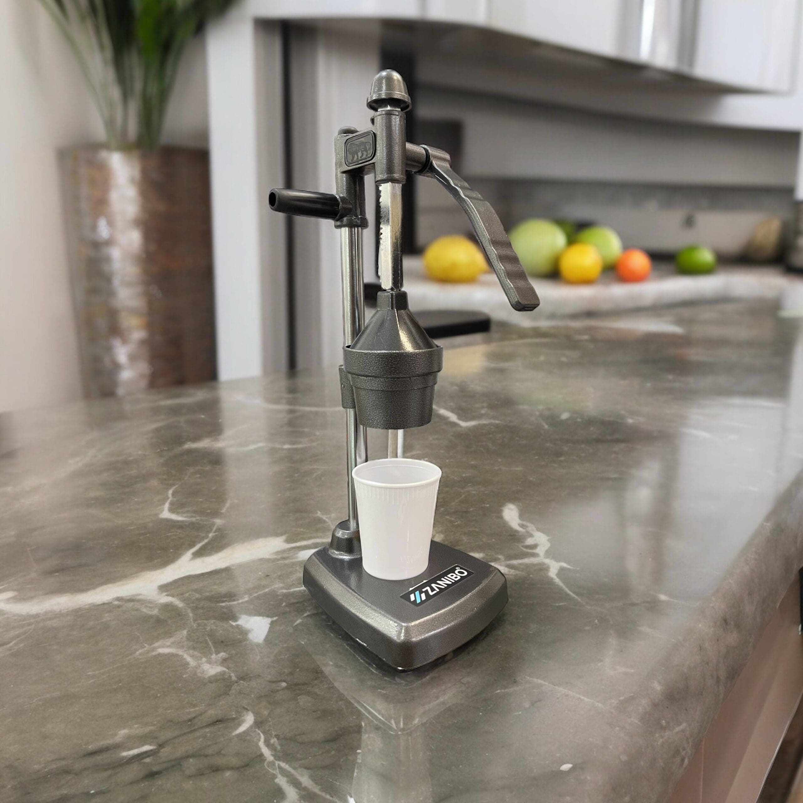 Zanibo Hand Press Juicer (Coated Aluminium), Manual Juicer ideal for citrus fruits & pomegranate