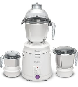 Sujata Dynamix Mixer Grinder, 3 Stainless Steel Jars, 900 watts, 2 years Warranty