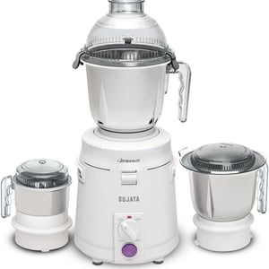 Sujata Dynamix Mixer Grinder, 3 Stainless Steel Jars, 900 watts, 2 years Warranty