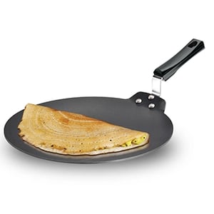 Hawkins Nonstick Dosa Tava – 28 cm (INDT28),  Induction & Gas Compatible, PFOA-Free Non-Toxic Coating for Dosa, Chilla & More