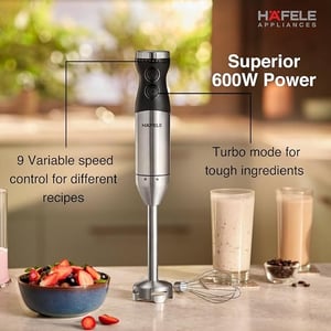 Häfele Chromatic Hand Blender – 600W, With Whisk Attachment, Powerful & Sleek, Ideal for Blending, Whipping & Everyday Cooking, 1 Year Warranty image 4