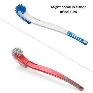 Cello Kleeno Dual hockey toilet brush, Red or Blue image 2