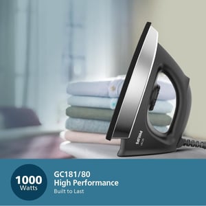 Philips Dry Iron with Heavy Soleplate 1000 Watts - GC181/80, 2 years warranty image 6