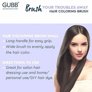 GUBB Hair Colouring Brush for Men & Women | Salon-Grade Fine-Tipped Precision, Dual-Purpose Even Application image 4