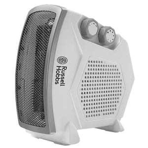 Russell Hobbs 2000W Fan Room Heater (RFH21VH, Grey) | Vertical & Horizontal Operation | 2 Heat Settings | Overheat Protection | Portable with Handle | Wide Oscillation | 2-Year Warranty