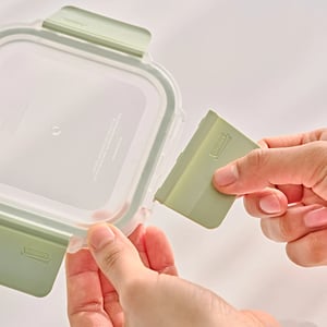 GLASSLOCK PURE AIRTIGHT TEMPERED FOOD CONTAINER - SQUARE - 160 ML, Leak Proof, BPA Free, Microwave & Freezer Safe & Airtight image 4