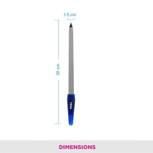 Vega Nail File, Large | Two-Sided Nickel-Plated Surface, Smooths & Evens Nail Edges for Salon-Quality Manicure image 2