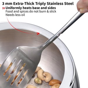 Hawkins 5 Litre Triply Contura Pressure Cooker, Triply Stainless Steel Induction & Contura shaped Cooker, Silver (SSTCO50) image 4