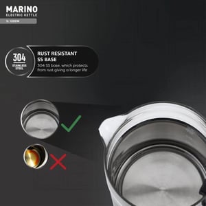Havells Marino Electric Kettle, 1 Litre Capacity, 1200 watts, 2 year warranty image 3