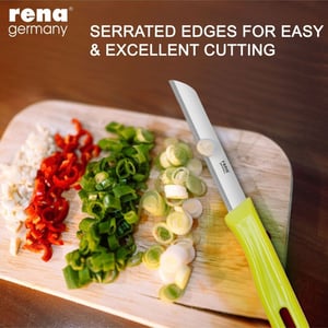Rena Serrated Kitchen Knife – 110 mm, German Steel Blade for Superior Sharpness & Durability, Ideal for Cutting Bread, Fruits & Veggies image 4