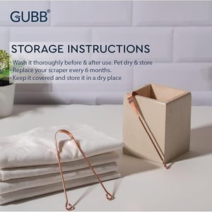 GUBB Ayurvedic Copper Tongue Cleaner for Kids & Adults - Natural Copper image 5