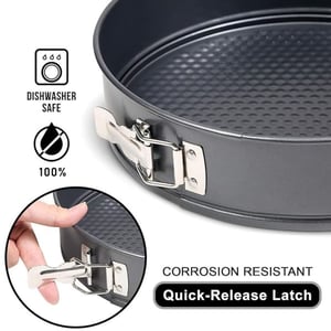 3-Piece Non-Stick Springform Cake Mould Set – Leak-Proof, Easy Release image 5