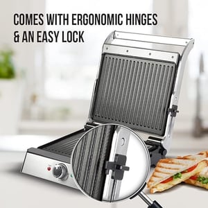 Havells Toastino 4 slice grill & BBQ with timer, For cafe like crisp sandwiches, 2000 watts image 5
