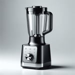 A sleek black and silver hand blender, perfect for domestic kitchen use.