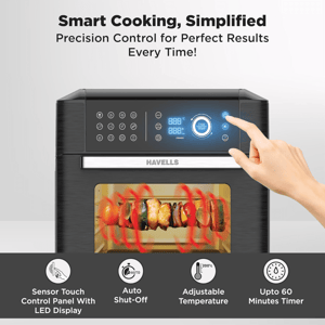 Havells Avanza Air Oven, 1700 watts Air Fryer cum Oven, 15 Litres Capacity, 2 years warranty image 6