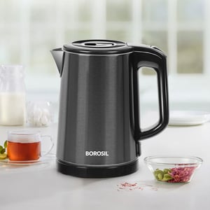 Borosil Cooltouch CT08 SS Electric Kettle, 1 Litres, 1 year warranty