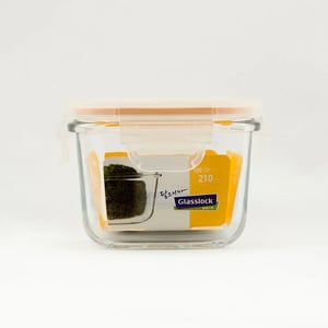 GLASSLOCK CLASSIC AIRTIGHT TEMPERED FOOD CONTAINER - SQUARE - 210 ML, Leak Proof, BPA Free, Microwave & Freezer Safe & Airtight image 5
