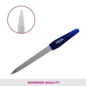 Vega Nail File, Small (NF5-BL) | Nickel-Plated Gentle Smoothing, Ergonomic Design for Salon & Home image 5