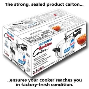 Hawkins Stainless Steel Contura 3.5 Liter Pressure Cooker (SSC35) image 3